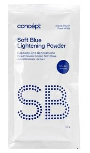 Порошок CONCEPT "Blond Touch Soft Blue lightening powder" для осветления волос 30 г